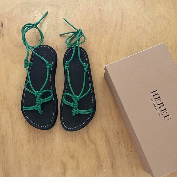 Hereu Fermasa tie-up sport sandal in grass/green - Picture 4 of 6